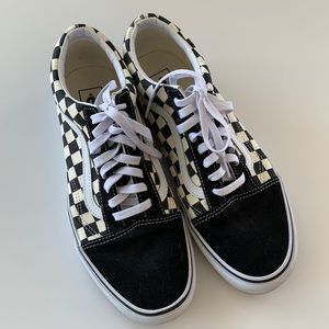 ❤️Men’s Checkered Vans Lace-Up Sneakers 9.5